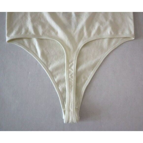 Intimately x Free People Women's Sz XS White Nylon Blend Thong Bodysuit $68 - Picture 4 of 4